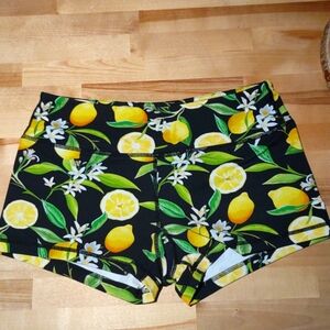 Savage Barbell Spandex Shorts Lemon Medium